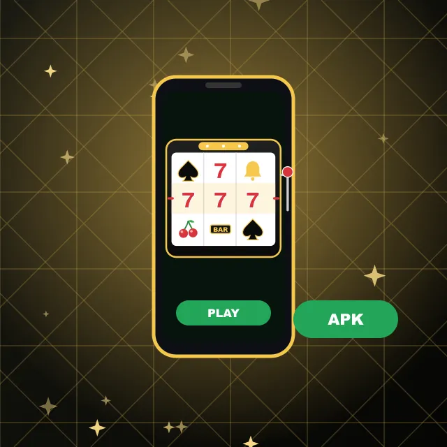Spade69 online casino app Phone with Spade69 pokies reels and a green APK download badge